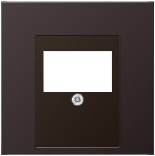 Лицевая панель Jung LS990 metal для 2-м. розетки USB/аудио алюминий картинка